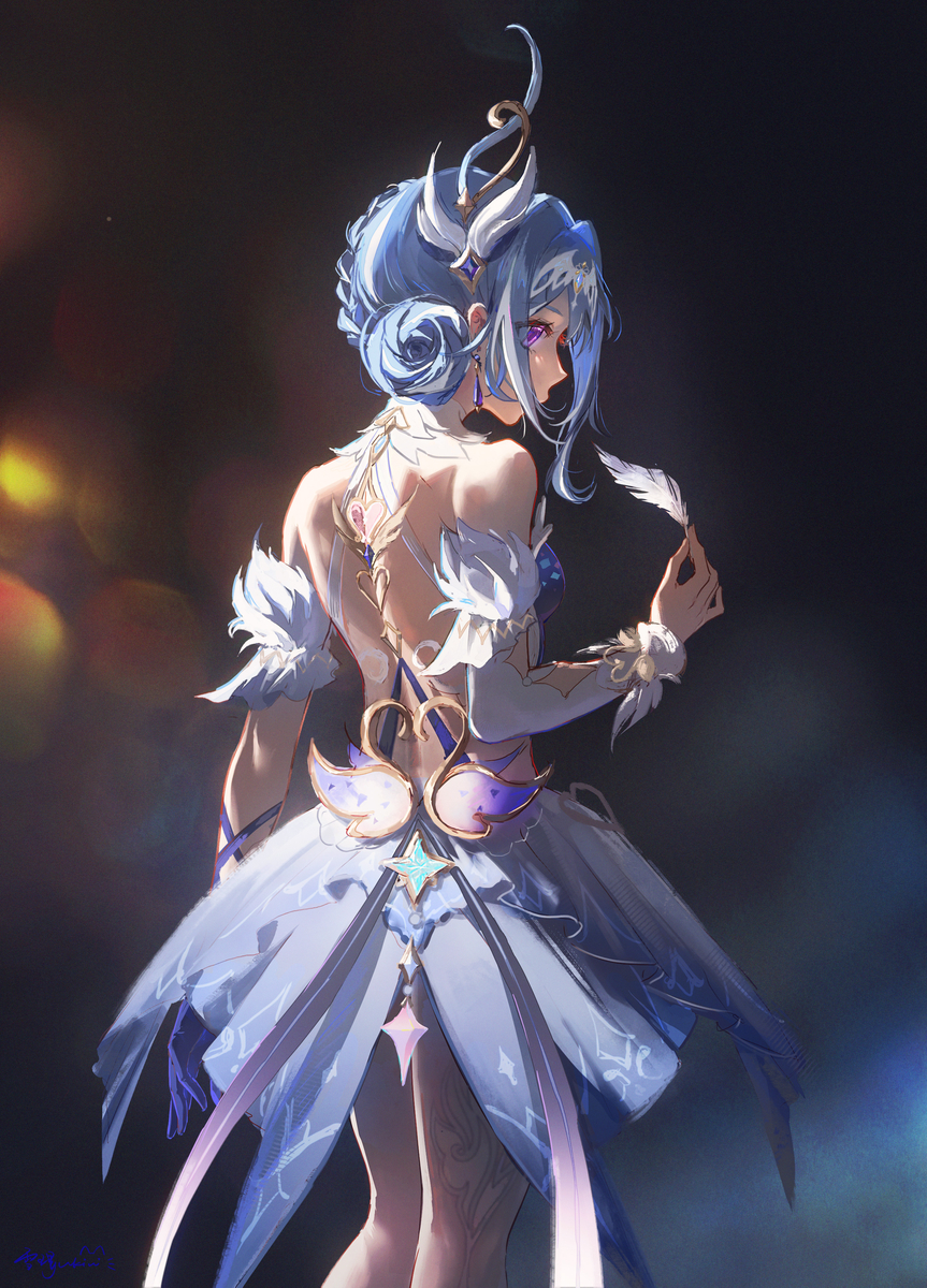 This is a pixiv picture whose title is 至冬奥黛塔.