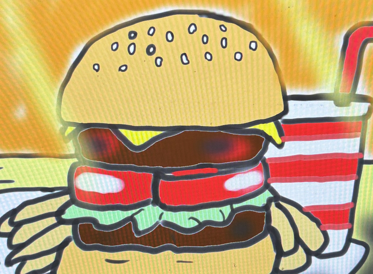 This is a pixiv picture whose title is ㊗️ハンバーガーの日🍔.