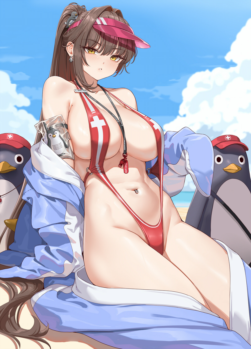 This is a pixiv picture whose title is マルチャーナ：マリンスタディ.