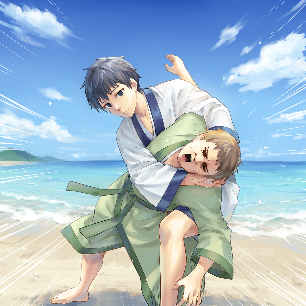 This is a pixiv picture whose title is 海の日'26.