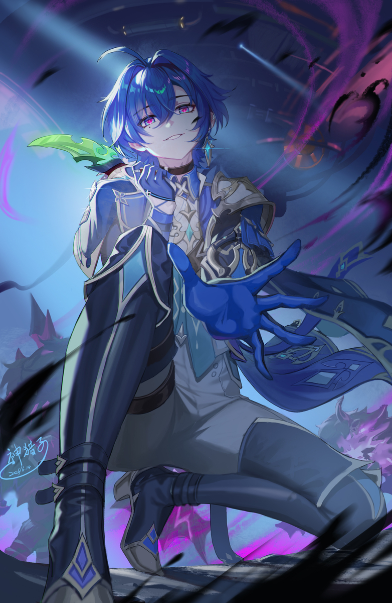 This is a pixiv picture whose title is 洛恩同人绘画--“天使”的指引.