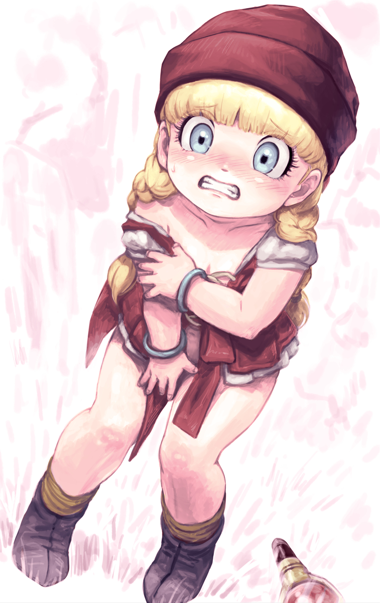 This is a pixiv picture whose title is ベロニカちゃんの服の布減らし隊.