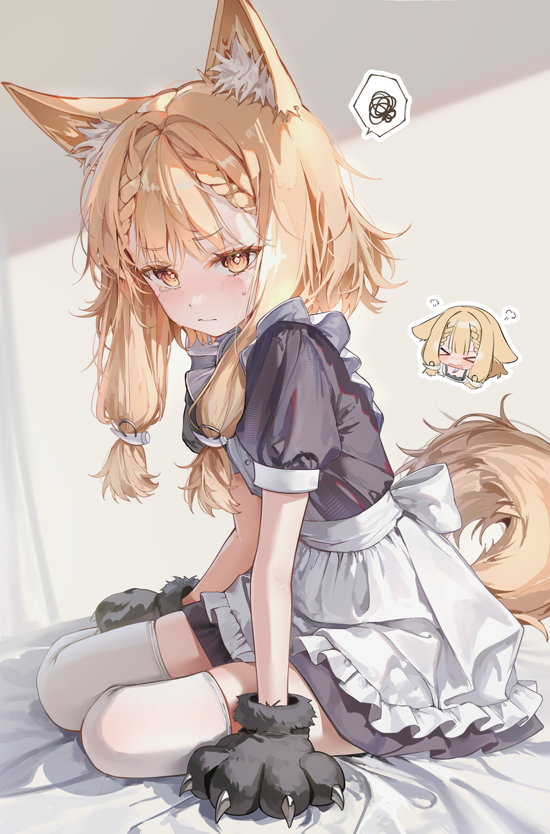 This is a pixiv picture whose title is メイド ロッシ.