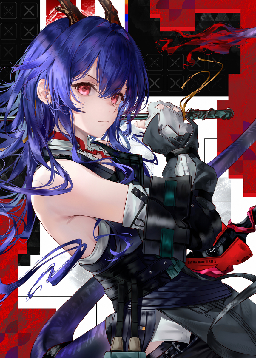 This is a pixiv picture whose title is 赤刃明霄陈-优化版.