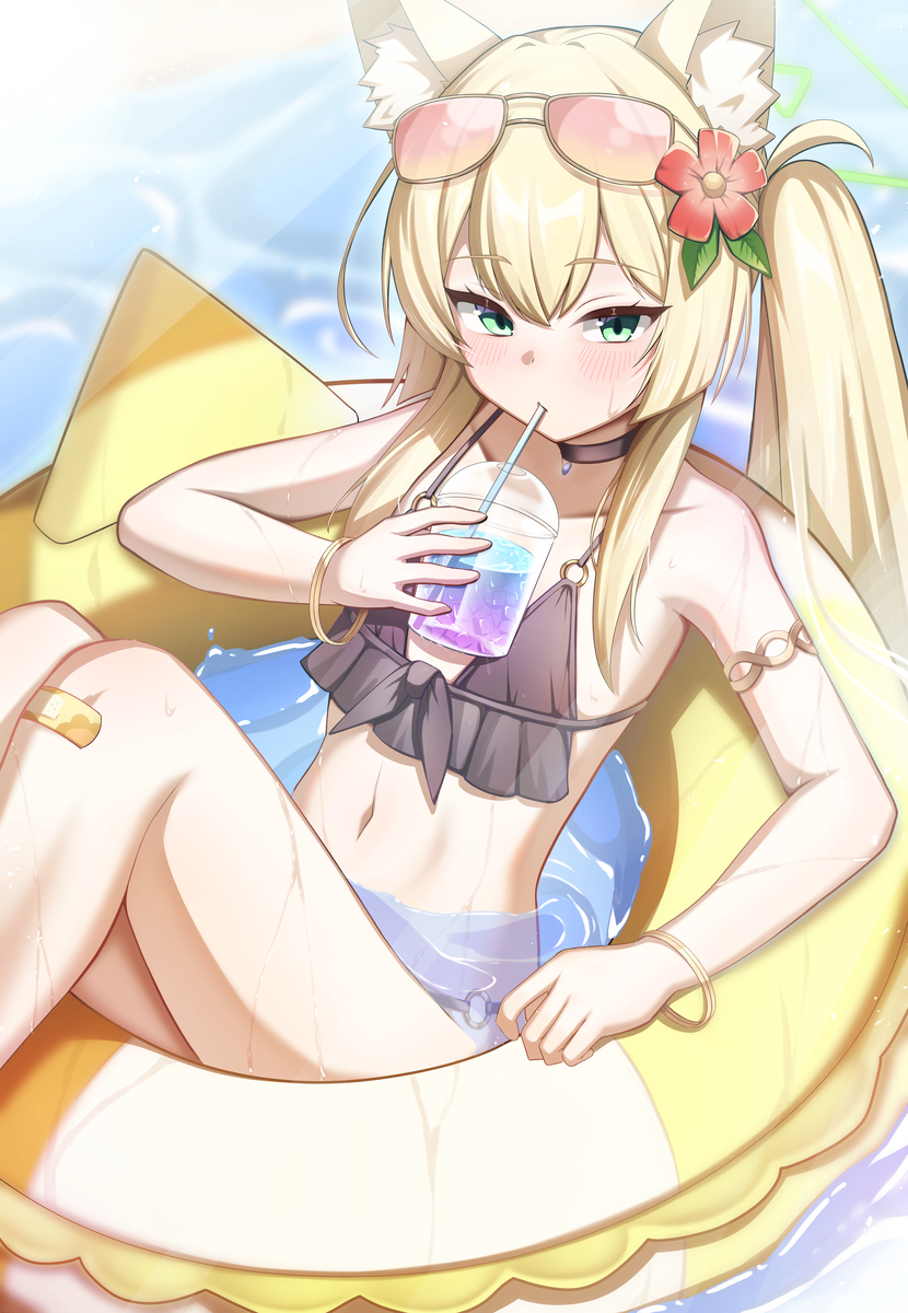 This is a pixiv picture whose title is 水着クルミ.