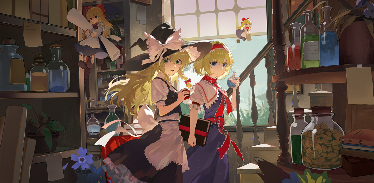 This is a pixiv picture whose title is 咏唱组.