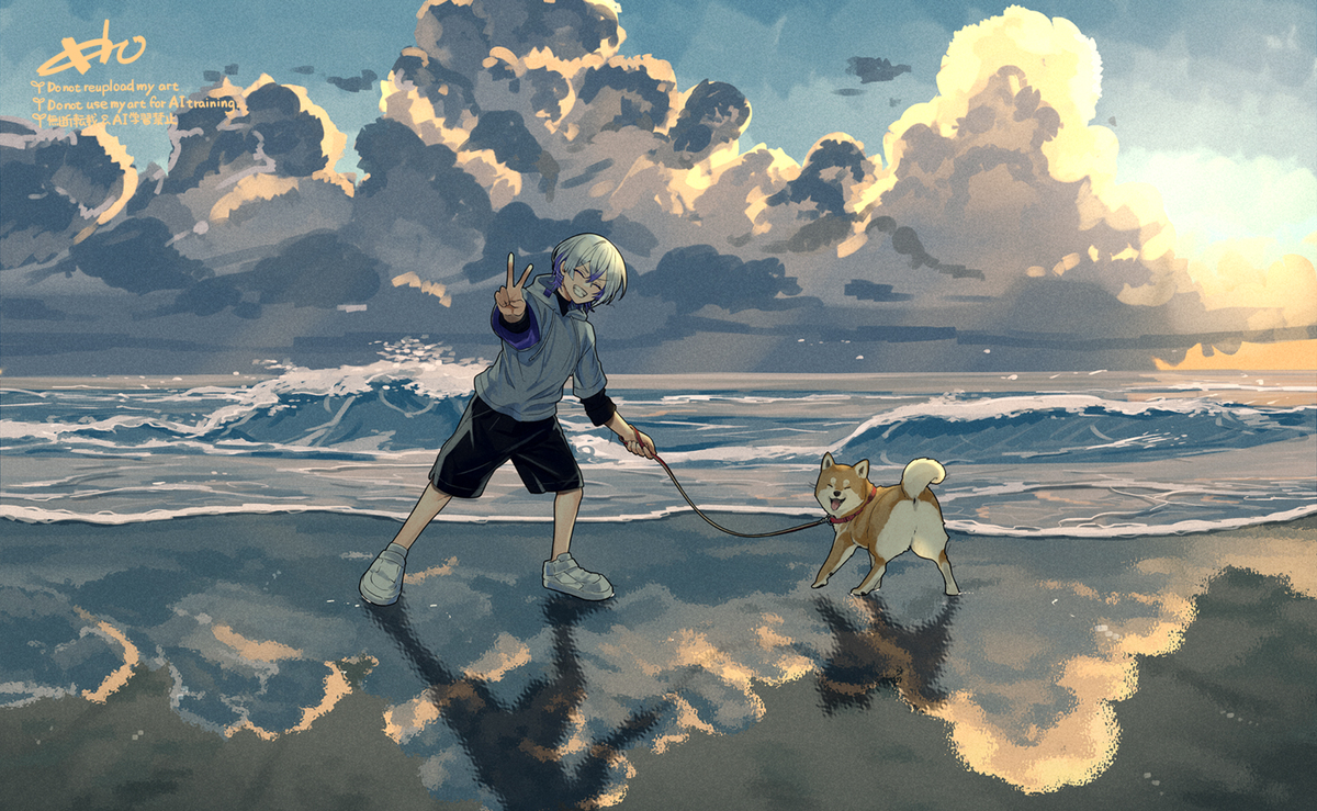 This is a pixiv picture whose title is 海の日.