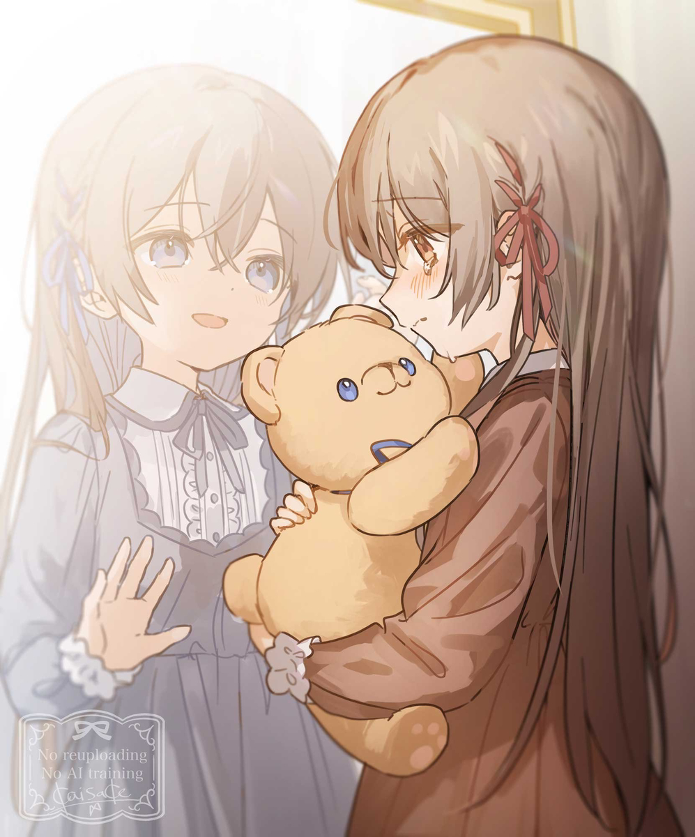 This is a pixiv picture whose title is 言葉は届かなくても、涙は拭える。.