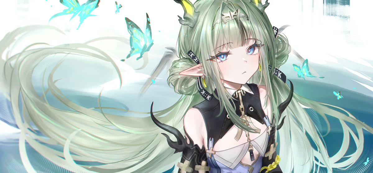 This is a pixiv picture whose title is 💚.