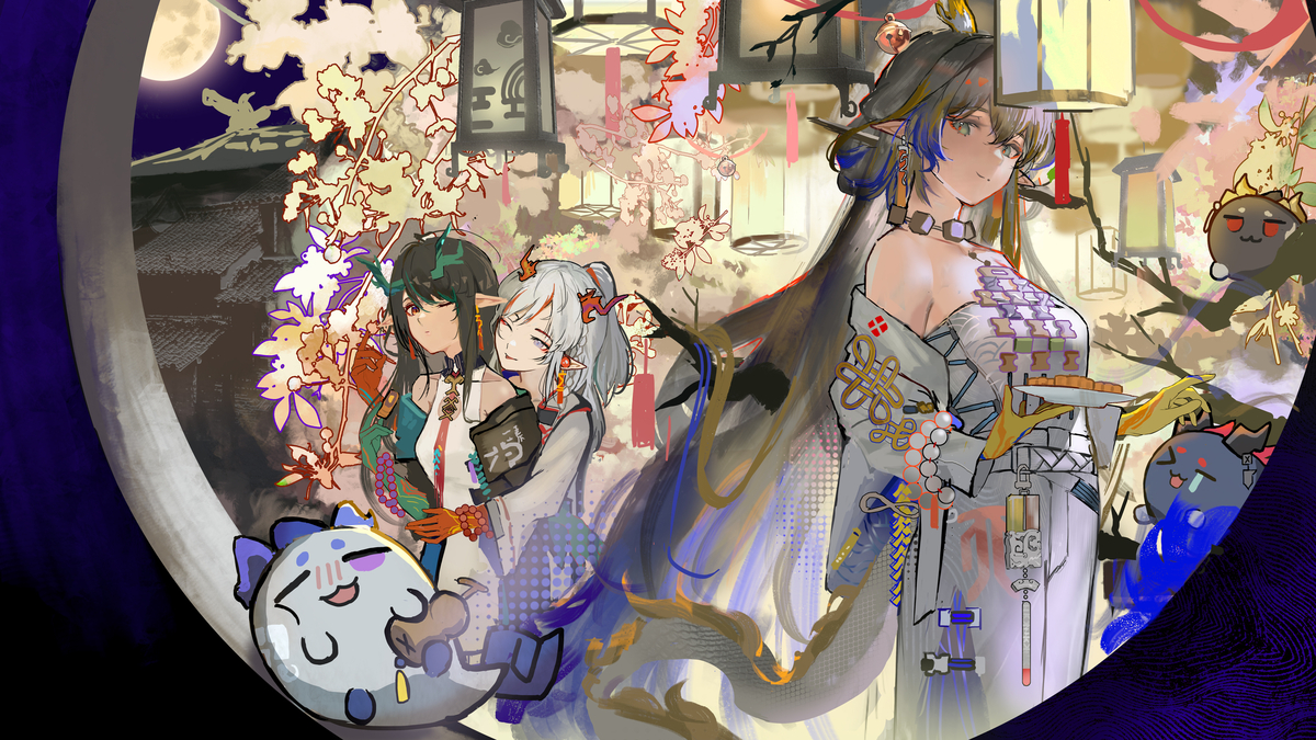 This is a pixiv picture whose title is 岁家可爱几小只.