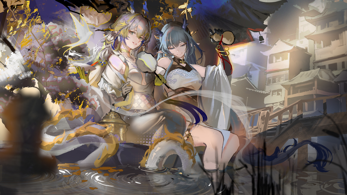 This is a pixiv picture whose title is 岁家姐妹花❤️.