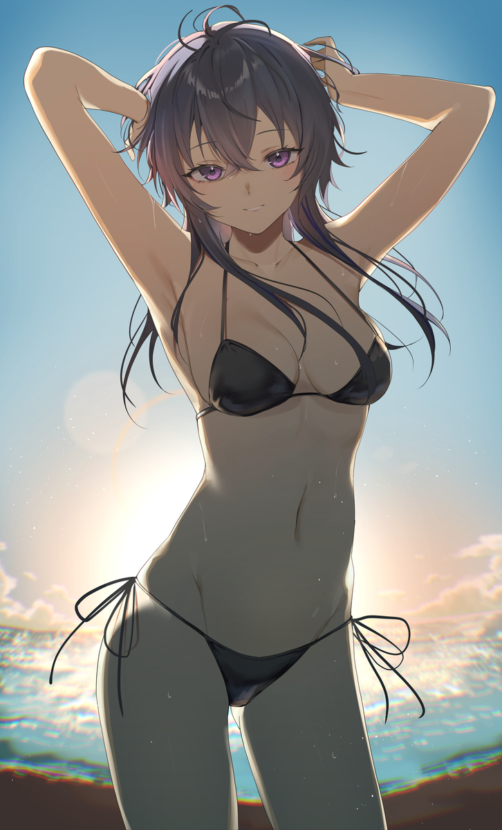 This is a pixiv picture whose title is 帰ろっか.