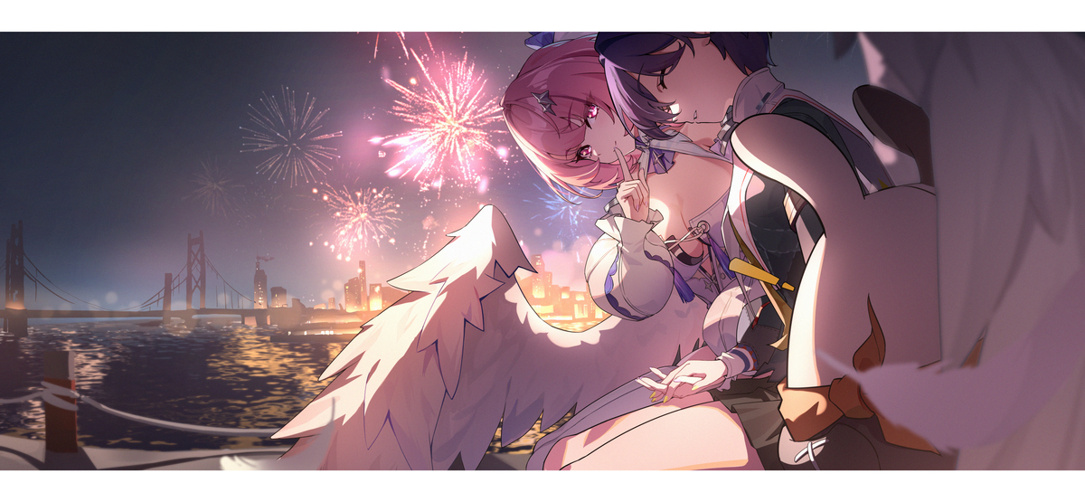 This is a pixiv picture whose title is 🎆.
