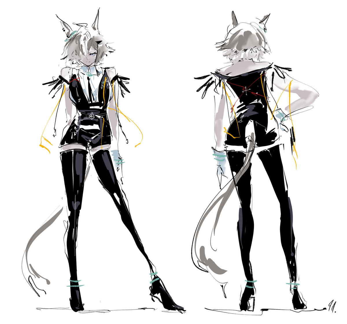 This is a pixiv picture whose title is 前と後.