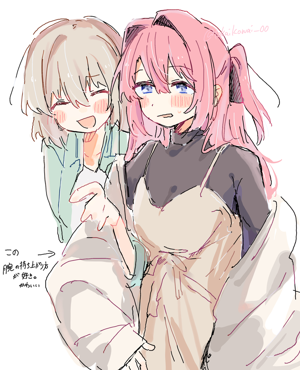 This is a pixiv picture whose title is 腕組み.