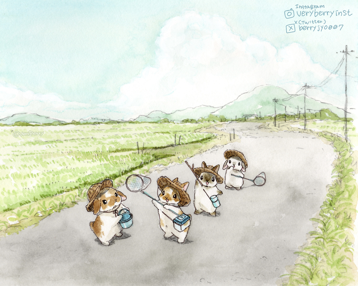 This is a pixiv picture whose title is ミーンミンミンミーン☁️.