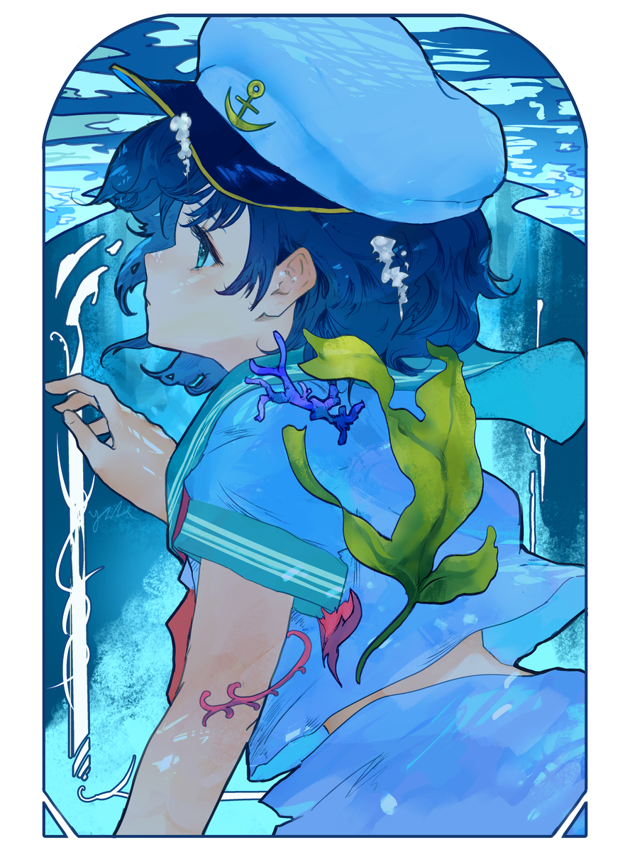 This is a pixiv picture whose title is 海の日.
