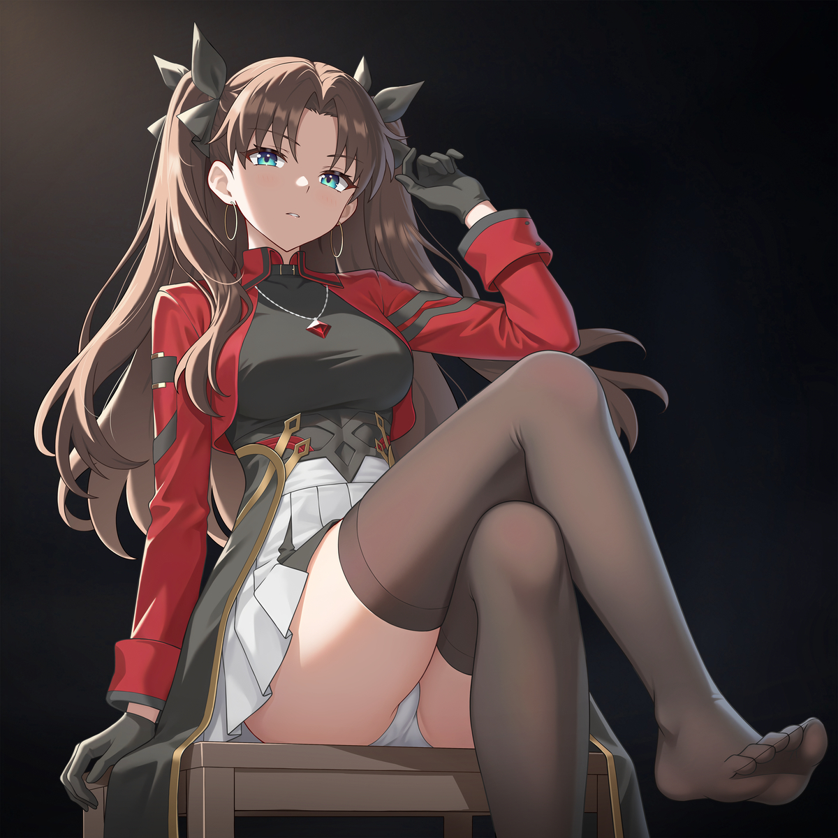 This is a pixiv picture whose title is Tohsaka Rin | 遠坂凛.