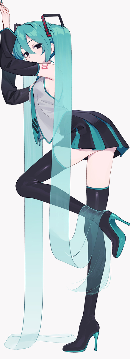 This is a pixiv picture whose title is ミク.