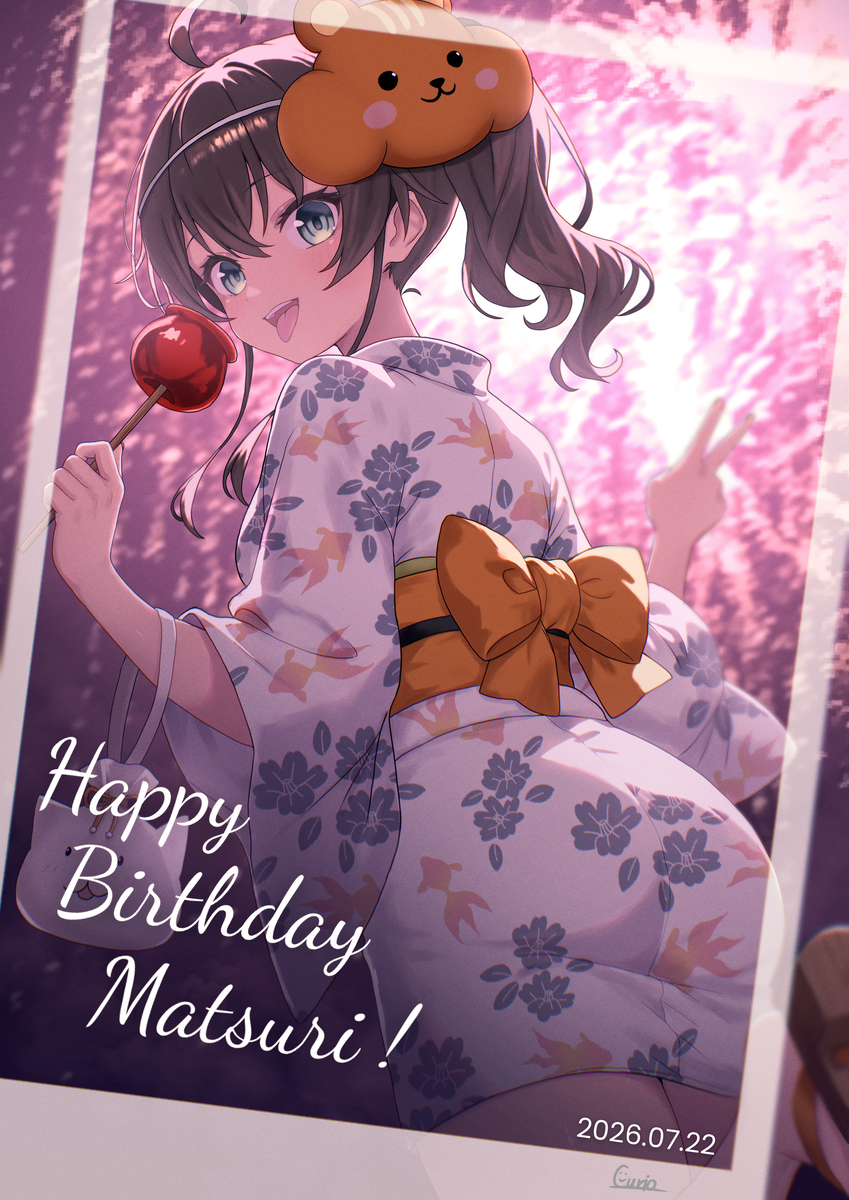 This is a pixiv picture whose title is 夏色まつり生誕祭2026.