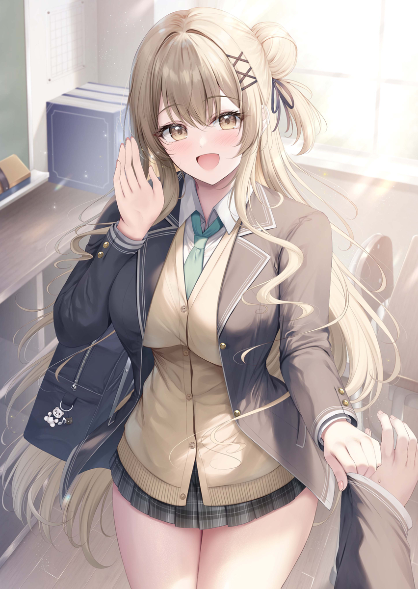 This is a pixiv picture whose title is 『私に歌を教えてよ！』.