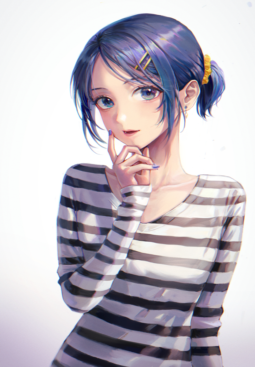 This is a pixiv picture whose title is 💙.