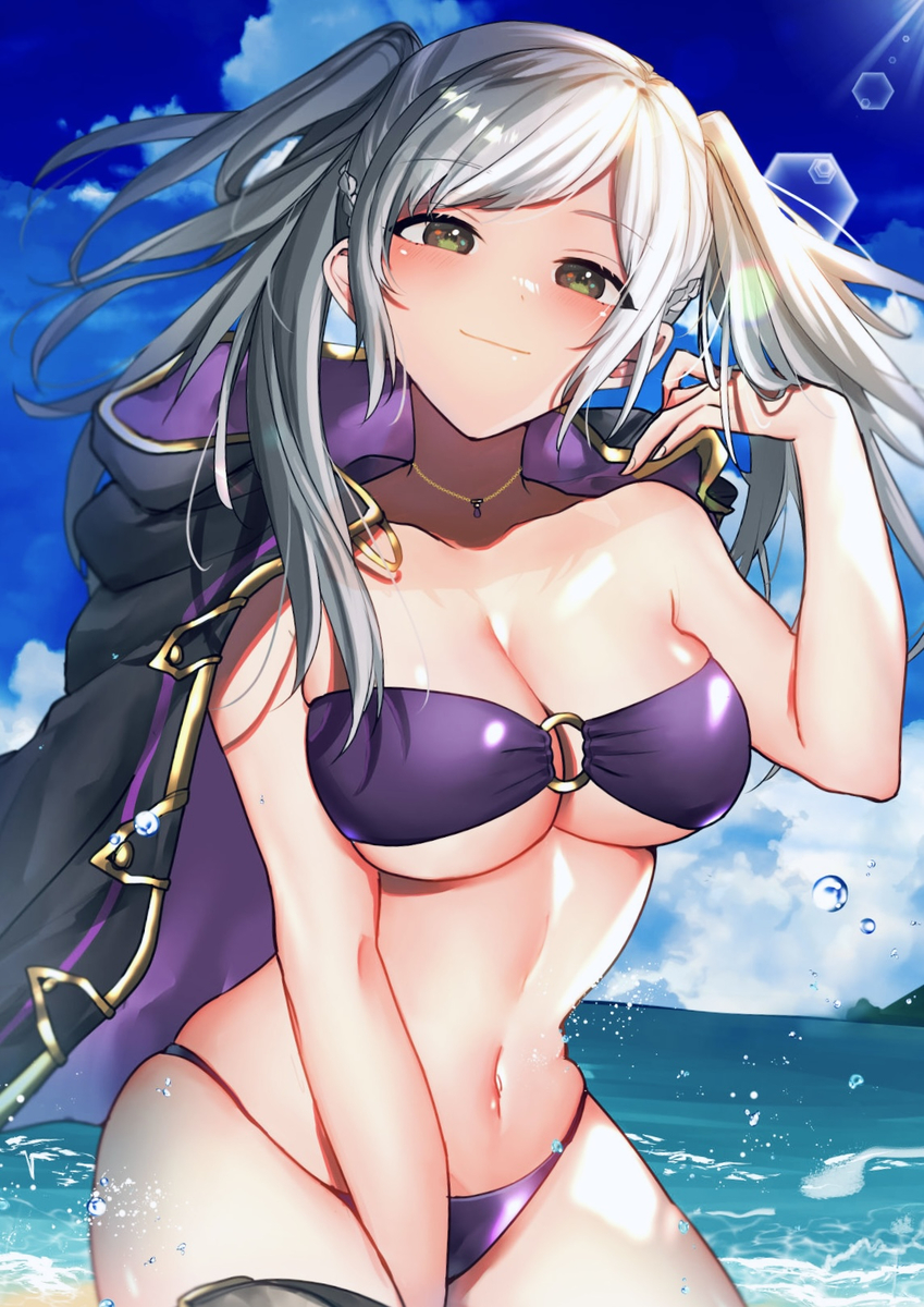 This is a pixiv picture whose title is 水着ルフレ.