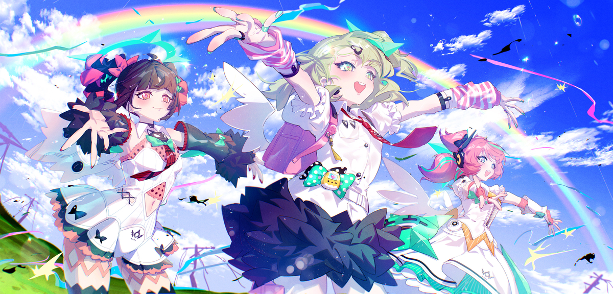 This is a pixiv picture whose title is 妄想エンジェル.