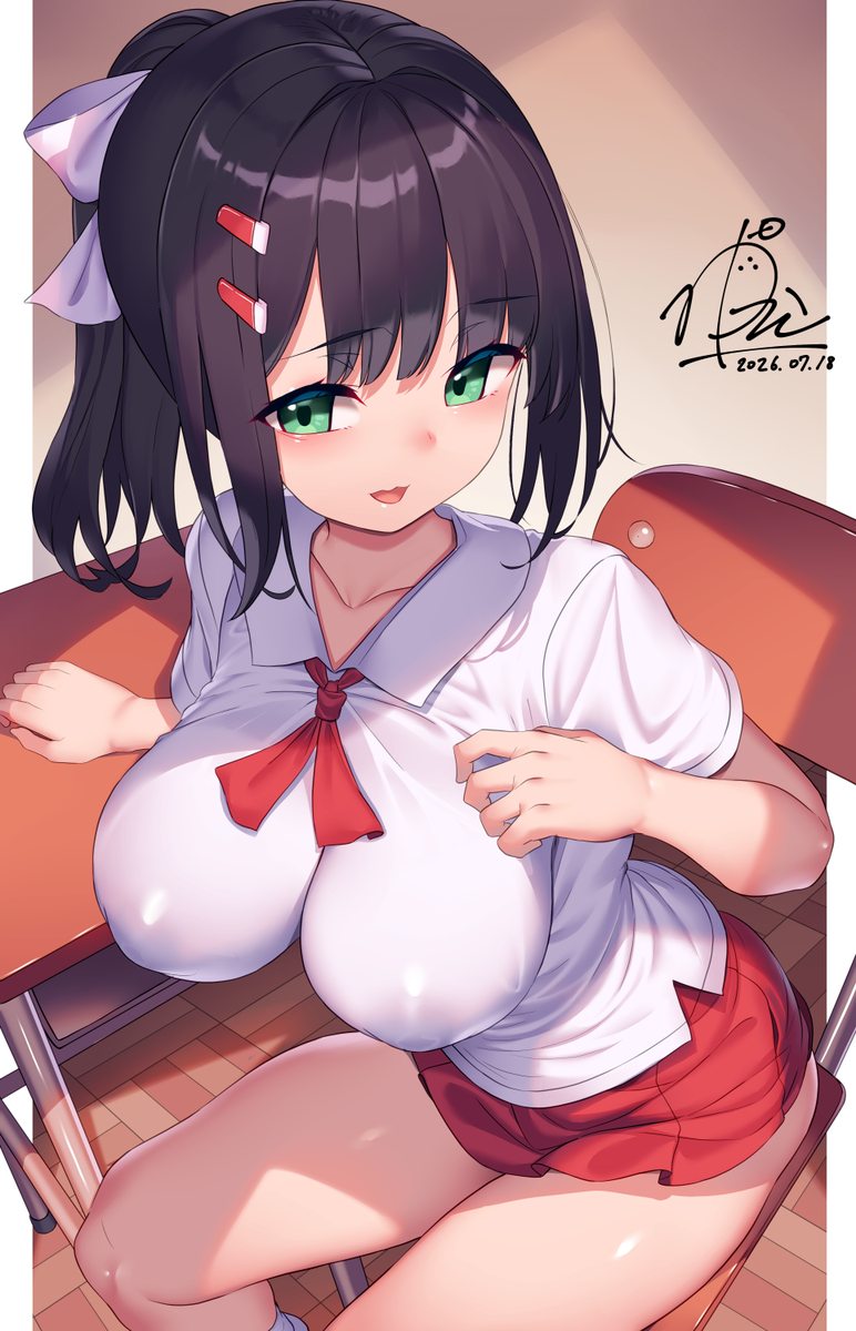 This is a pixiv picture whose title is 制服少女習作２.