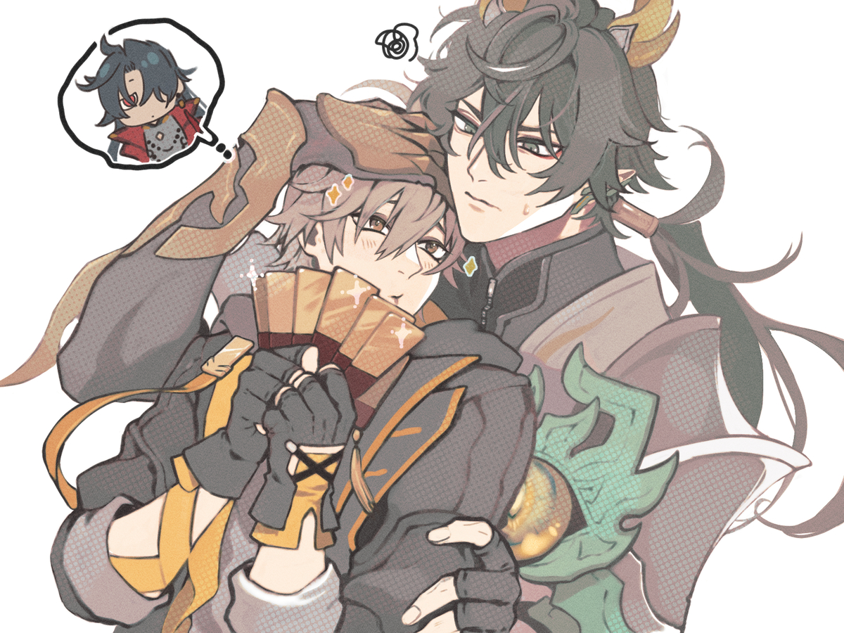This is a pixiv picture whose title is 「凸まではしないから♡」.