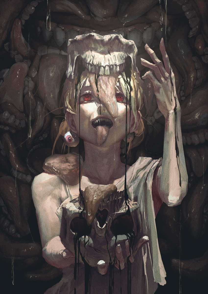 This is a pixiv picture whose title is 二枚舌.