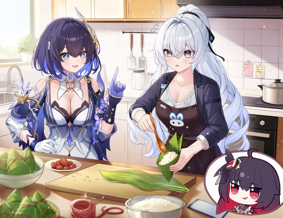 This is a pixiv picture whose title is 希鸭粽.