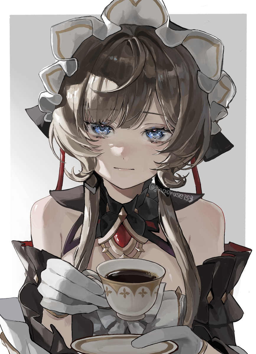 This is a pixiv picture whose title is ☕️.