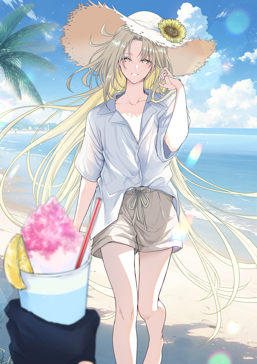 This is a pixiv picture whose title is はっぴーさまー.