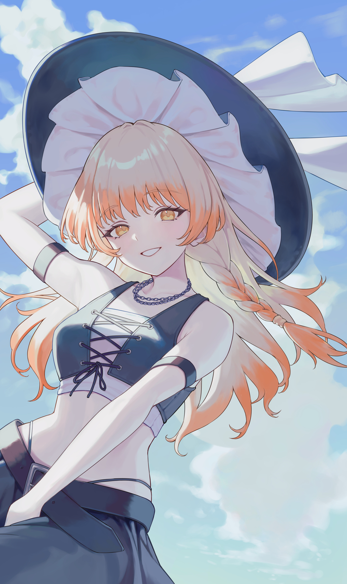 This is a pixiv picture whose title is 夏魔理沙.