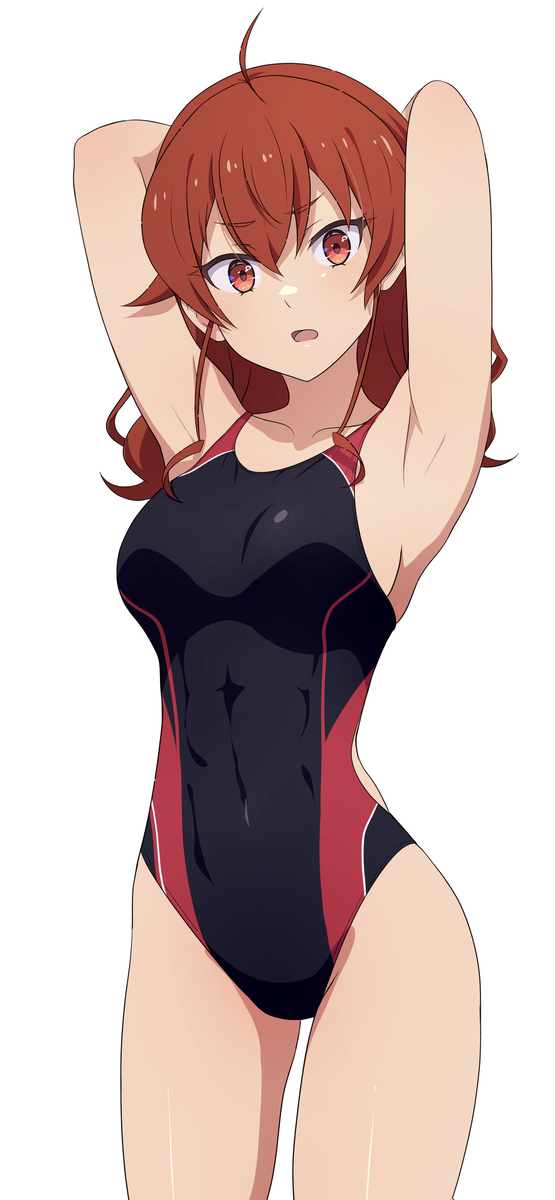 This is a pixiv picture whose title is 競泳水着エリス.