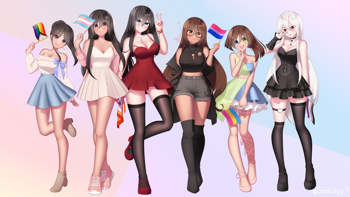 This is a pixiv picture whose title is Pride 2026.
