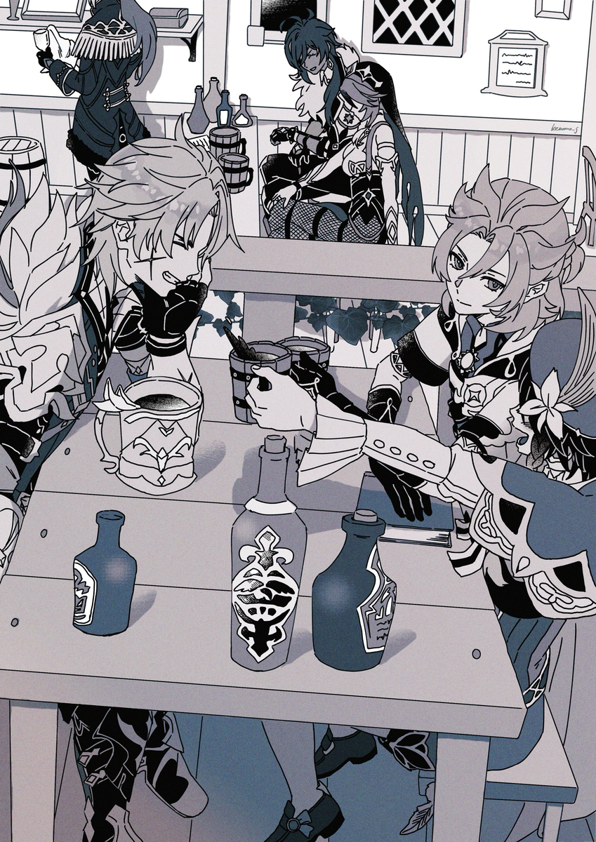 This is a pixiv picture whose title is 乾杯.