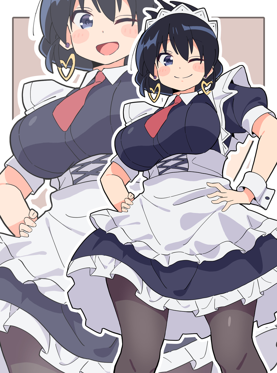 This is a pixiv picture whose title is メイド凪さん.