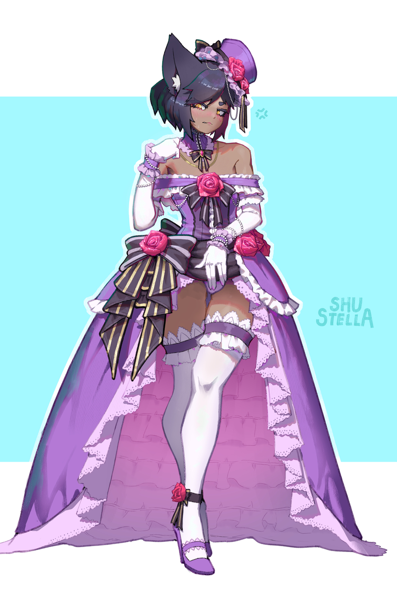 This is a pixiv picture whose title is 女装.