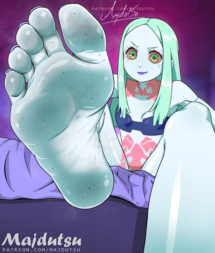This is a pixiv picture whose title is Rebecca Feet.
