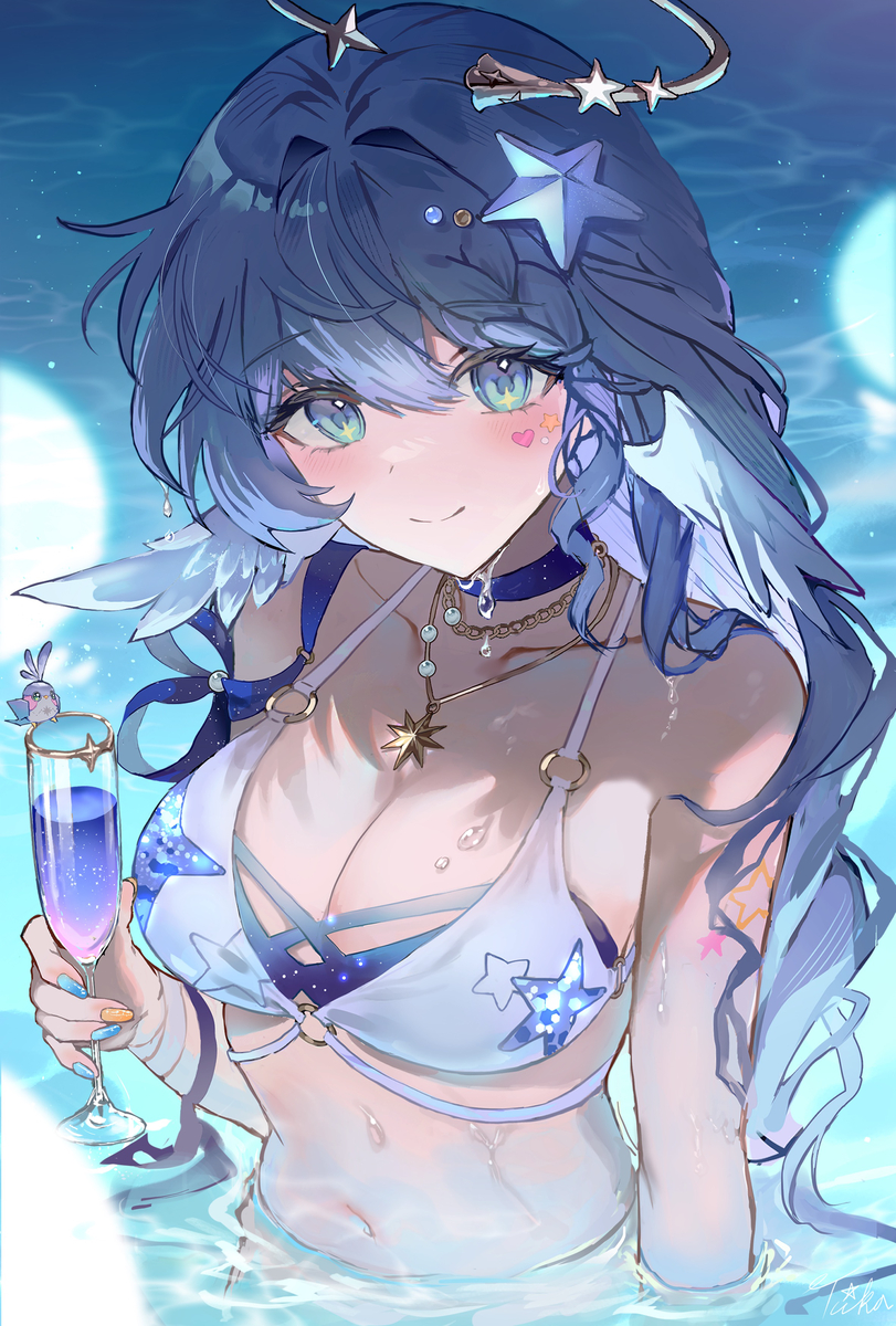 This is a pixiv picture whose title is 水着ロビン.
