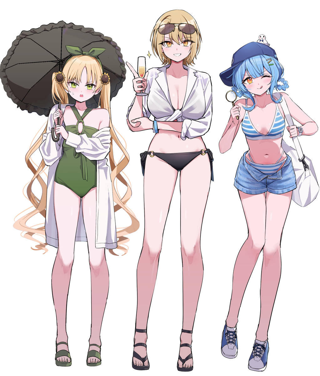 This is a pixiv picture whose title is まのさば水着２.