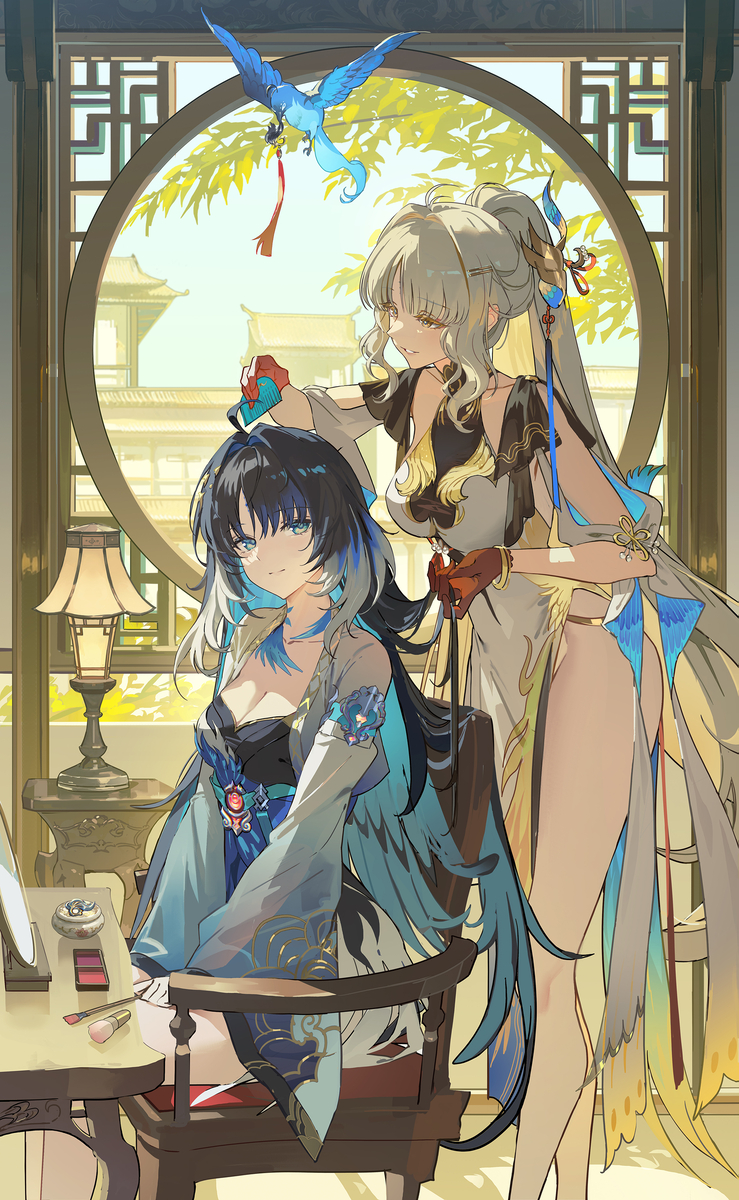 This is a pixiv picture whose title is 姉妹.
