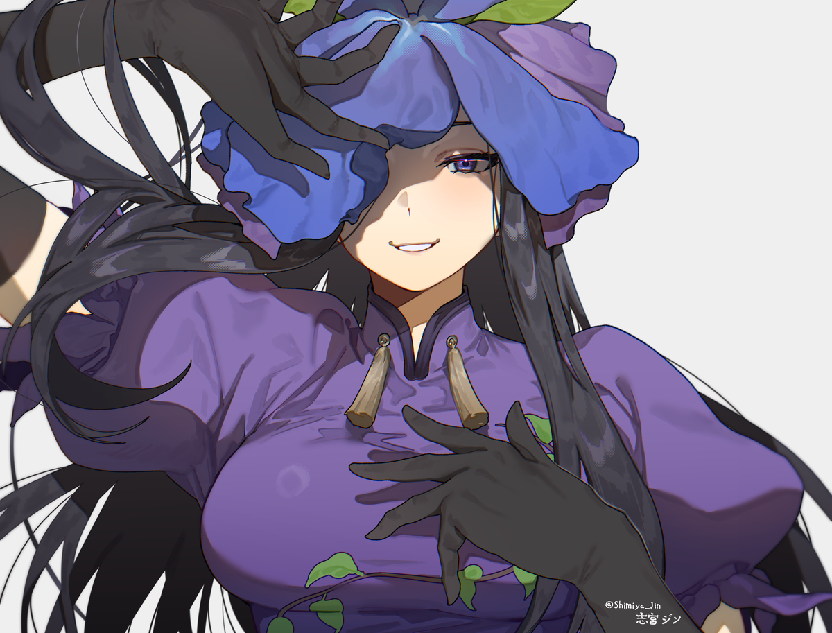 This is a pixiv picture whose title is 💜.