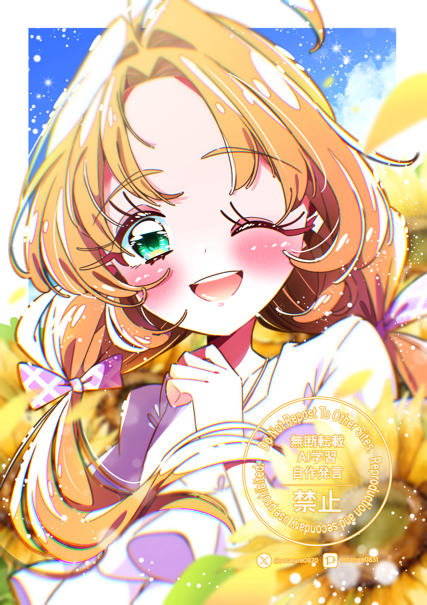 This is a pixiv picture whose title is 夏空フォトグラフなあんなちゃん.