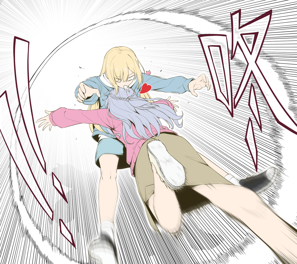 This is a pixiv picture whose title is 贴贴~.