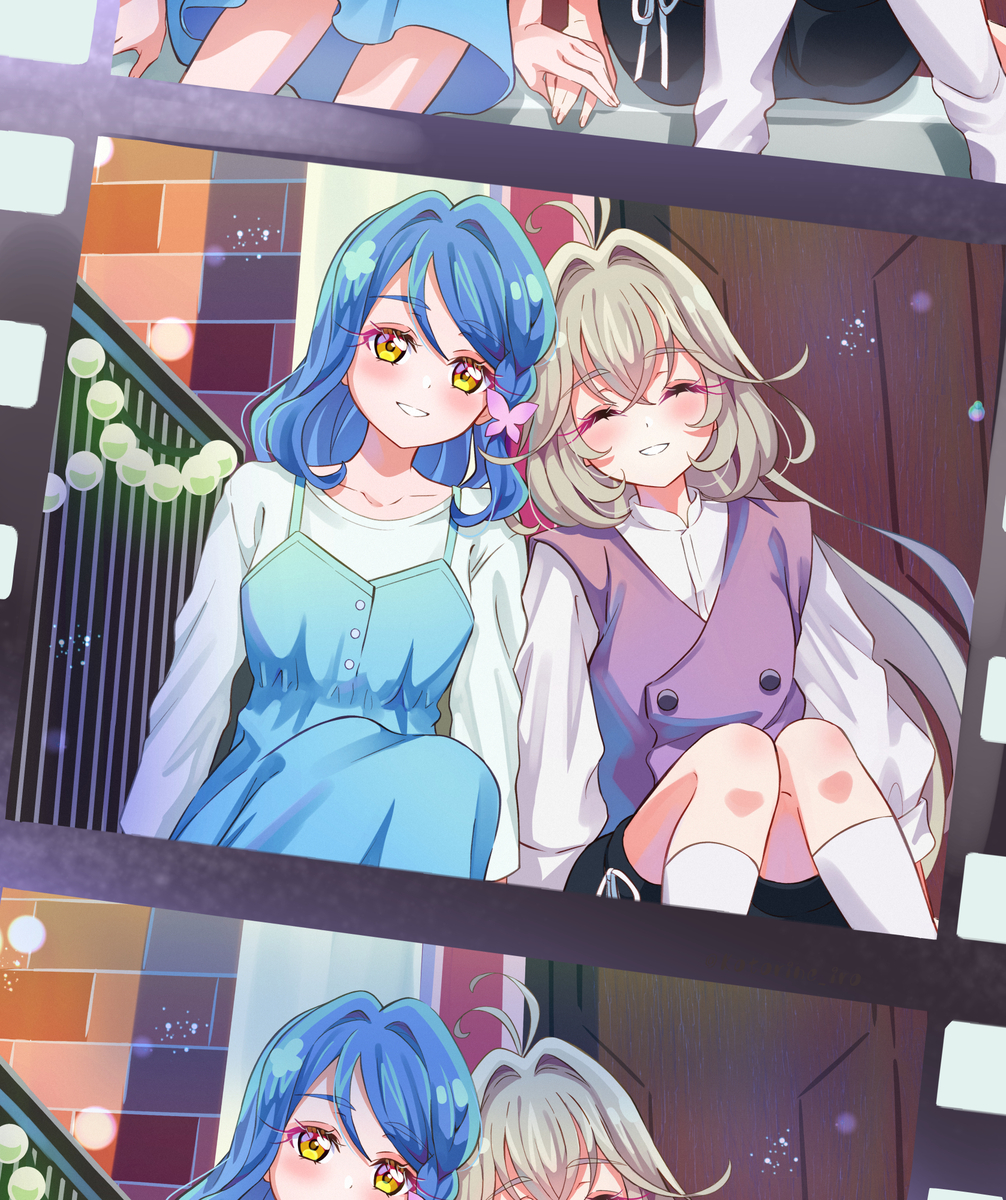 This is a pixiv picture whose title is 『 キミの笑顔を、もう一度。』.