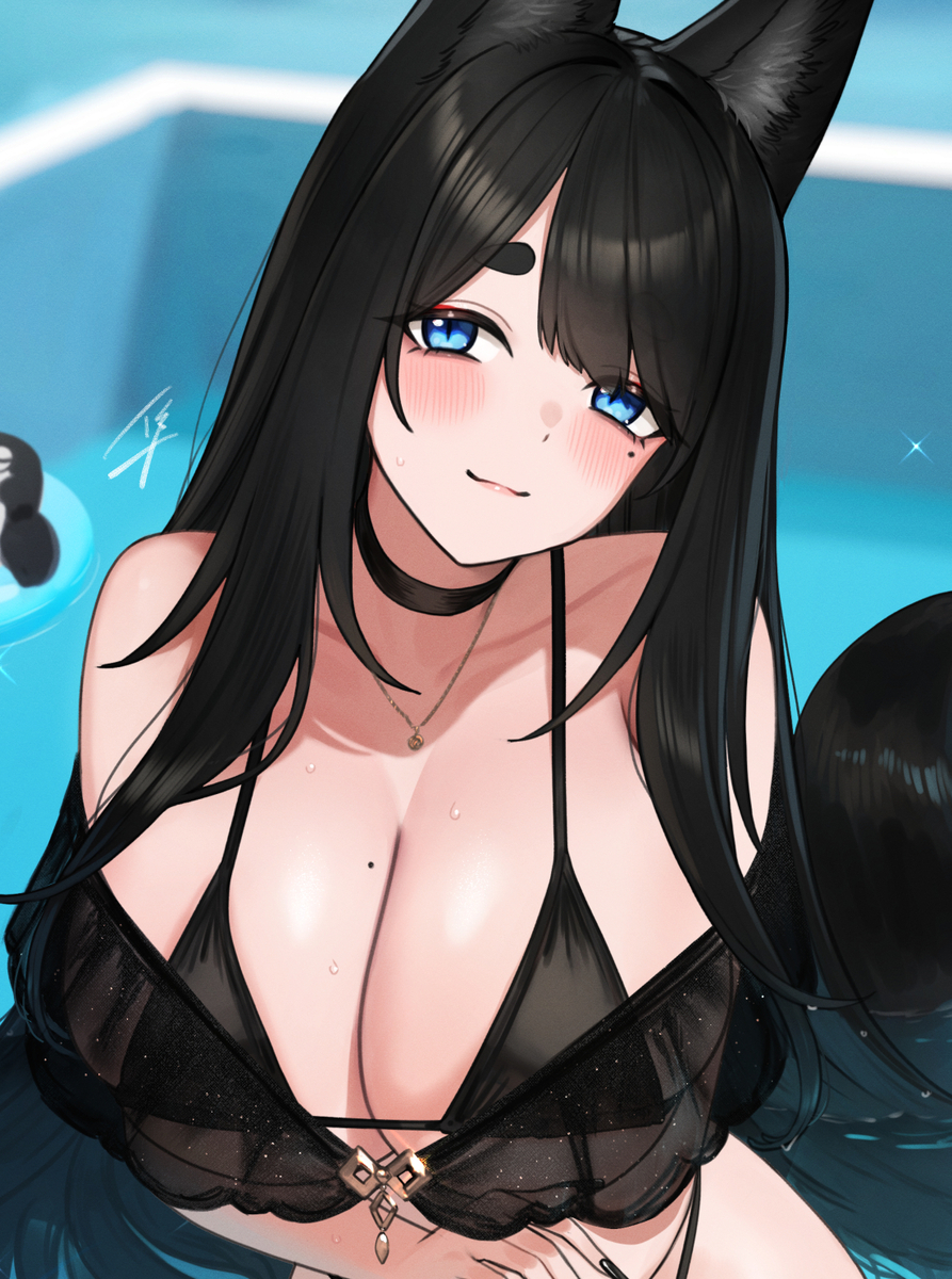 This is a pixiv picture whose title is 💙.