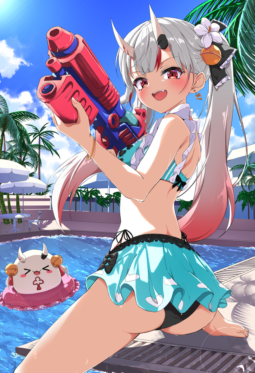 This is a pixiv picture whose title is 水着余.